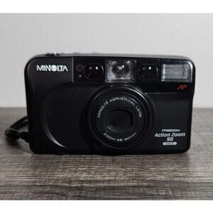 Minolta Freedom Action Zoom 90 Date Tested & Working 38MM Film Camera Pre-owned